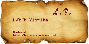 Léh Viorika névjegykártya
